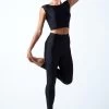 Move Dance Alexandra High Waisted Dance Leggings -Dance Costume Store MOP0821 BLK FRONT 1 89680.1678884553