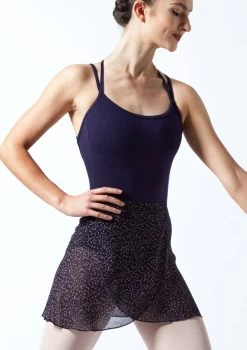 Move Dance Speckled Wrap Dance Skirt - Navy -Dance Costume Store MOR0408 BLK FRONT 1T 73552.1689636867