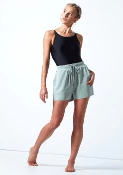 Move Dance Cassandra Jersey Dance Shorts -Dance Costume Store MOR0637 TEAL FRONT 1 10024.1678884709