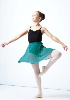 Move Dance Teen Adaline Chiffon Skirt -Dance Costume Store MOR5023 GRN FRONT 2 27548.1678884758