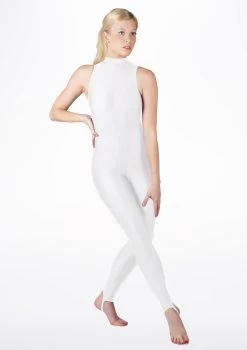 Alegra Girls Shiny Rhona Unitard 41 Alegra Girls Shiny Rhona Unitard -Dance Costume Store MOU0218 MAIN WHT 59131.1678871831