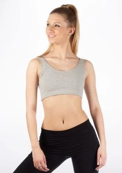 Move Dance Katie Bra Top -Dance Costume Store MOZ0227 CROP1 GRY 67427.1678884893