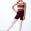 Move Dance Teen Mimi Striped Knit Dance Warm Up Suit -Dance Costume Store MOZ5712 DKPUR FRONT 1 36171.1678885158