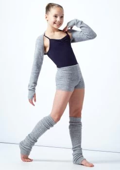 Move Dance Teen Daniella Knit Shrug -Dance Costume Store MOZ5718 GRY FRONT 1 16380.1678885167