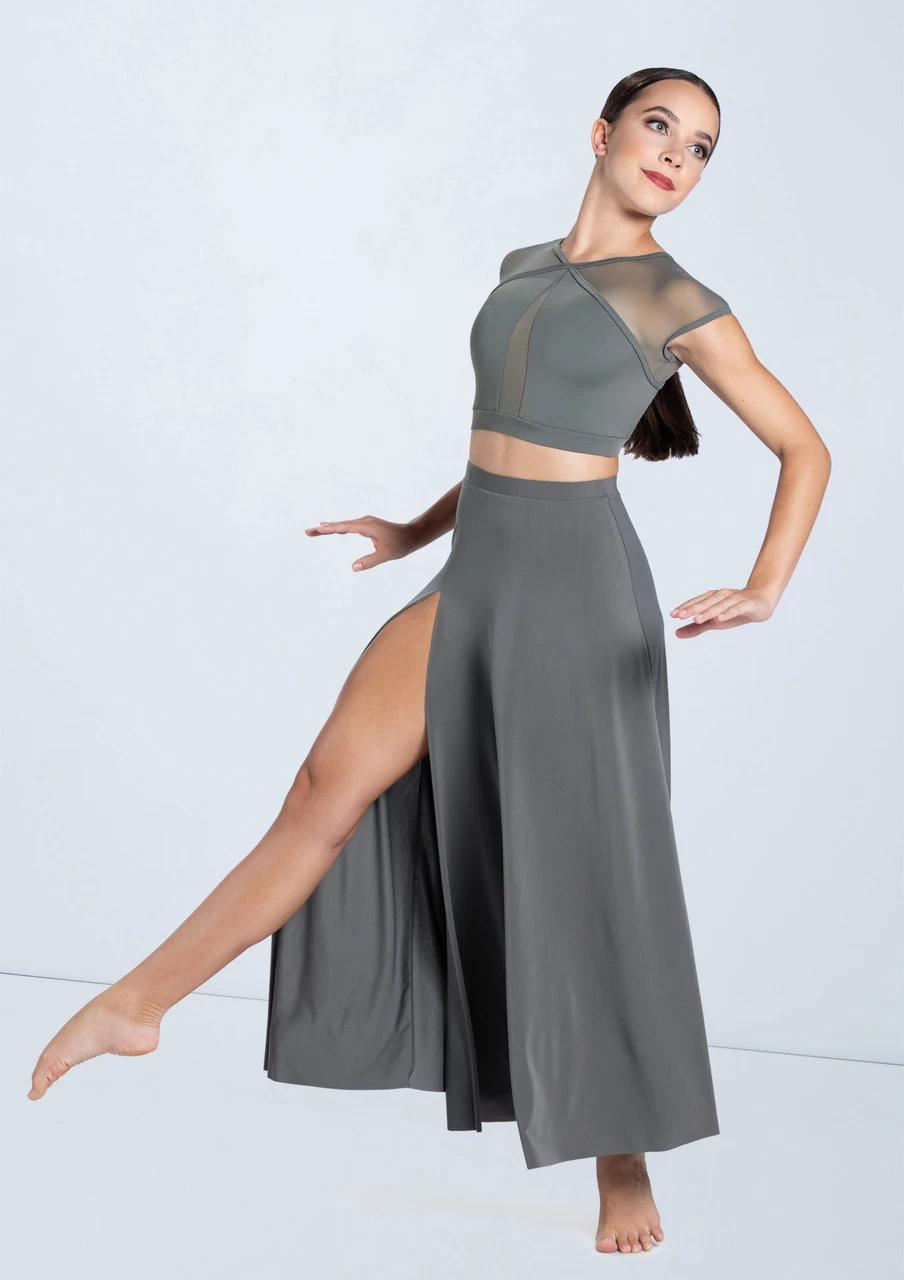 Weissman Illusion Mesh Crop Top 3 Weissman Illusion Mesh Crop Top