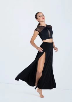 Weissman Matte Jersey Maxi Skirt 9 Weissman Matte Jersey Maxi Skirt -Dance Costume Store MT10463 black S13081 black 961 61363.1698450570