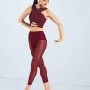 Weissman Lattice Front Crop Top 1 Weissman Lattice Front Crop Top -Dance Costume Store MT10485 blackcherry SM11827 blackcherry 5595 72199.1678891129