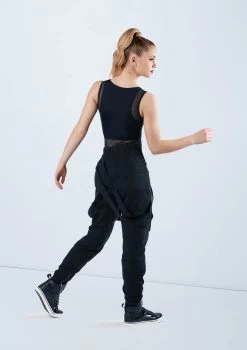 Weissman Mesh Detail Sleeveless Leotard -Dance Costume Store MT12491 black AH10511 803 45769.1678891221