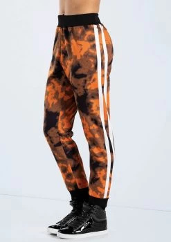 Weissman Graphic Print Track Pants -Dance Costume Store PL13135 copper 16568 96209.1698450493