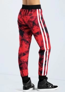 Weissman Graphic Print Track Pants -Dance Costume Store PL13135 red 16616 18428.1698450493