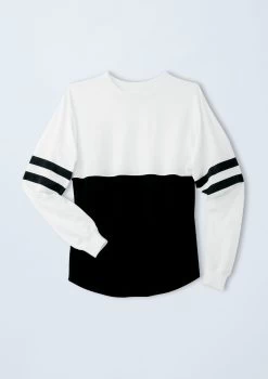 Weissman Oversized Color Block Top 12 Weissman Oversized Color Block Top -Dance Costume Store PT10418 white 11593 37437.1678891423