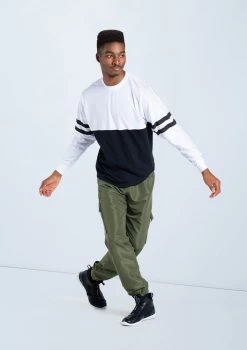 Weissman Boys Cargo Joggers -Dance Costume Store PT10418 white AH12620 olive 297 10912.1678890677