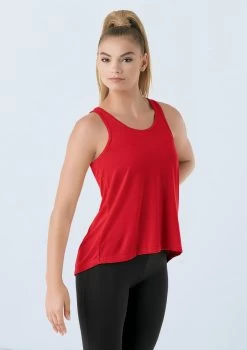 Weissman Flyaway Racerback Tank Top 8 Weissman Flyaway Racerback Tank Top -Dance Costume Store PT9669 red 0262 01320.1698450570