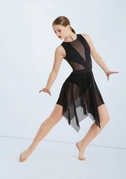 Weissman Mesh Handkerchief Hem Skirt 9 Weissman Mesh Handkerchief Hem Skirt -Dance Costume Store S10165 black 129395 16535.1698450570