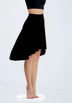 Weissman Matte Jersey Mid-Length Skirt -Dance Costume Store S10467 black 060 40437.1678891460