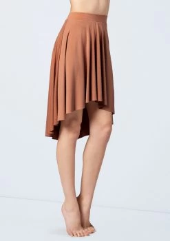 Weissman Matte Jersey Mid-Length Skirt -Dance Costume Store S10467 warmsand 241 84730.1678891460
