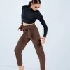 Weissman Lustre Long Sleeve Crop Top -Dance Costume Store SH11072 black AH10783 chocolate 705 26222.1678891504