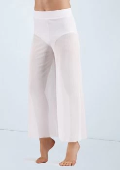 Weissman Mesh Culotte Pants -Dance Costume Store SM11441 white 11086 92945.1678891641