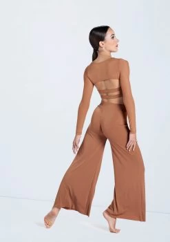 Weissman Wide Leg Matte Jersey Pants 17 Weissman Wide Leg Matte Jersey Pants -Dance Costume Store SM13070 warmsand MJ12612 warmsand 671 94326.1678891065