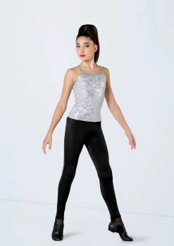 Weissman Sequin Adjustable Strap Top