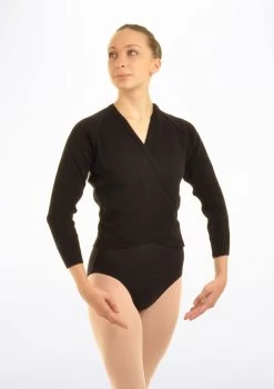 Tappers & Pointers Kids Knit Ballet Wrap 30 Tappers & Pointers Kids Knit Ballet Wrap -Dance Costume Store TAXCLS MAIN BLK 27273.1683935980
