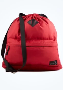 Tendu Luxury Satin-Look Drawstring Bag -Dance Costume Store TET1059 RED FRONT 2 10481.1678886551