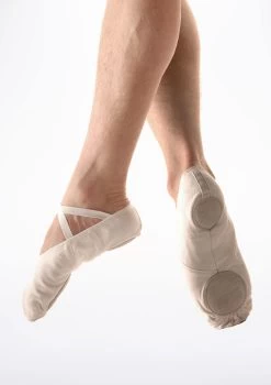 So Danca Split Sole Canvas Men's Ballet Shoe - White