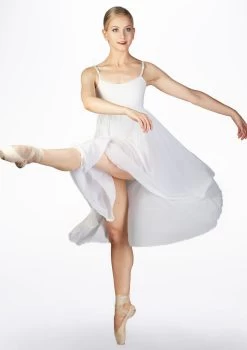 Capezio Empire Dress -Dance Costume Store bg001 capezio empire dress white front 76535.1678927157