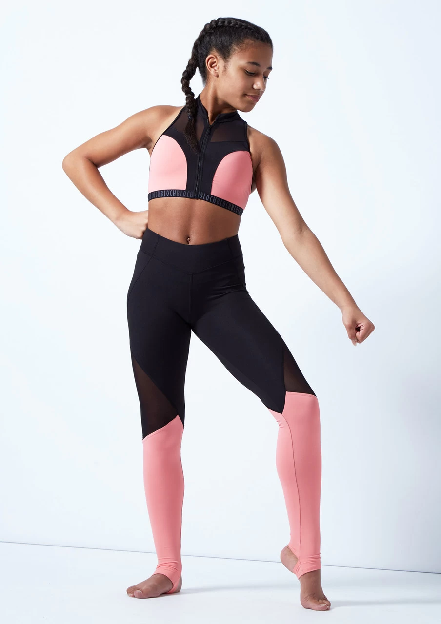 Bloch Teen Panelled Dance Leggings 4 Bloch Teen Panelled Dance Leggings - Image 2