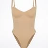 Bloch Seamless Brief Bodysuit -Dance Costume Store bl l3137 nud bloch seamless brief bodysuit tan front 98195.1678925951