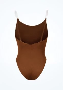 Bloch Girls Auva Bodyliner -Dance Costume Store blcb3397 coffee back 05881.1691450406