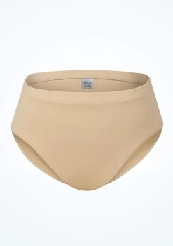 Bloch Girls Zaniah High Waist Brief -Dance Costume Store blcr3394 sand front 24522.1691450416