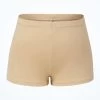 Bloch Girls Starr High Waist Shorts -Dance Costume Store blcr3794 sand front 54937.1691450416
