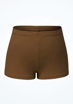 Bloch Girls Starr High Waist Shorts -Dance Costume Store blcr3794 toffee front 31573.1691536796