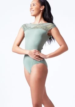 Bloch Emma Boat Neck Lace Leotard 17 Bloch Emma Boat Neck Lace Leotard -Dance Costume Store bll4162 sage front t 63859.1698799546