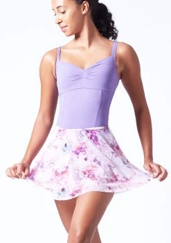Bloch Floral Print Skirt - Pink -Dance Costume Store blr0241 pink front t 53026.1696549634