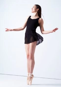 Bloch Emerge Mesh Cover Up Dress -Dance Costume Store blz2917 black front 3 59109.1678926307