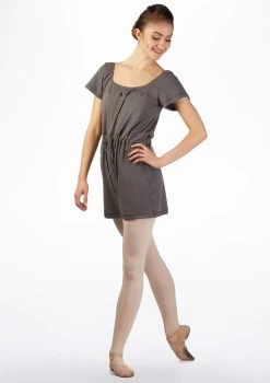 Ballet Rosa Romper Warm Up Suit 16 Ballet Rosa Romper Warm Up Suit -Dance Costume Store br anice ballet rosa romper warm up suit grey front no1 70604.1678926644