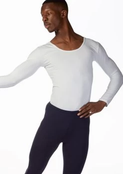 Ballet Rosa Mens Long Sleeve Dance Top -Dance Costume Store br jacques ballet rosa mens long sleeve dance top white front thumbnail T 33685.1698803367