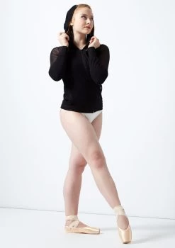 Ballet Rosa Zipped Mesh Hoodie