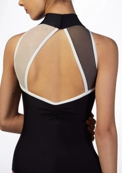 Ballet Rosa Contrast Mesh Leotard 8 Ballet Rosa Contrast Mesh Leotard -Dance Costume Store br stephanie ballet rosa contrast mesh leotard black back no1 95726.1698804268