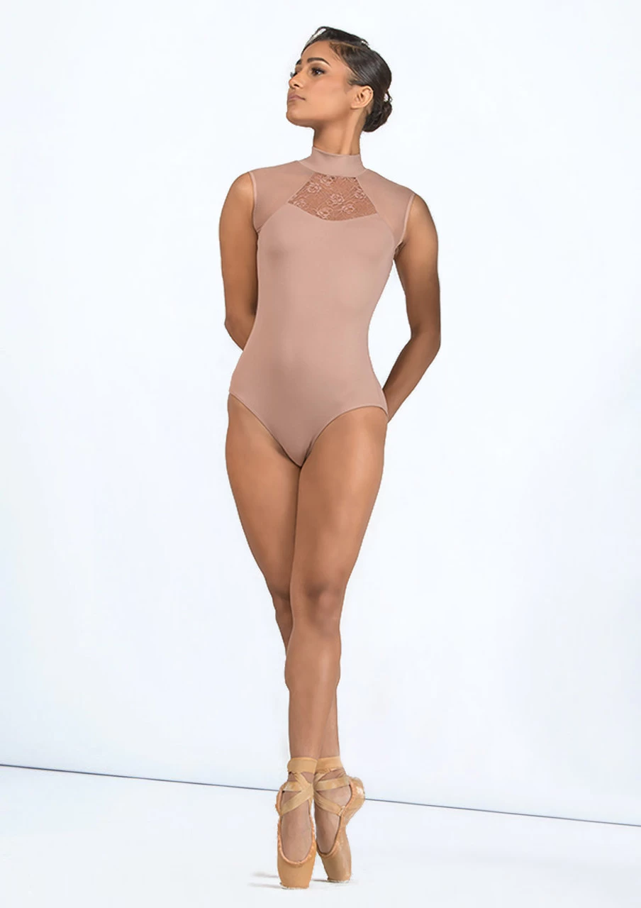 Ballet Rosa Anita Turtle Neck Lace Insert Leotard 5 Ballet Rosa Anita Turtle Neck Lace Insert Leotard - Image 3