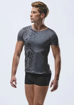 Ballet Rosa Mens Abrax Printed T-shirt 7 Ballet Rosa Mens Abrax Printed T-shirt -Dance Costume Store brabrax grey frontmain 1t 88129.1678926589