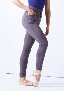 Ballet Rosa Drawstring Cuffed Pants -Dance Costume Store brlazuli grey front t 55683.1698803368