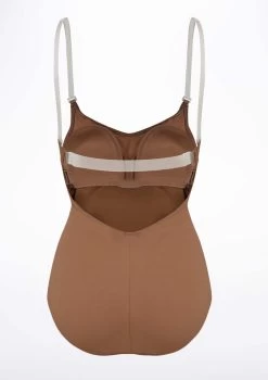 Capezio BraTek Nude Camisole Leotard 10 Capezio BraTek Nude Camisole Leotard -Dance Costume Store ca 3565 capezio bratek nude camisole leotard brown back 59528.1678927120