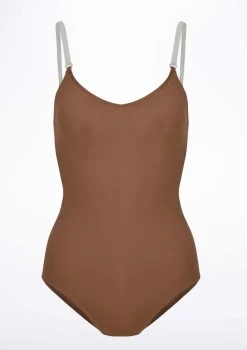 Capezio BraTek Nude Camisole Leotard 9 Capezio BraTek Nude Camisole Leotard -Dance Costume Store ca 3565 capezio bratek nude camisole leotard brown front 78051.1678927116