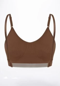 Capezio Leotard Bra -Dance Costume Store ca 3683 capezio leotard bra brown back 18953.1678927125