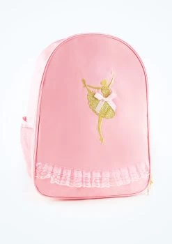 Capezio Ballet Bow Backpack -Dance Costume Store cab280 pink front t 34184.1698711779