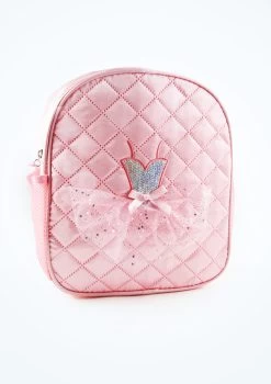 Capezio Sequin Backpack -Dance Costume Store cab282 pink front t 87930.1698711779