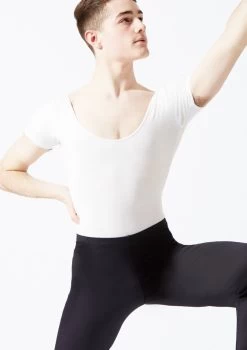 Freed RAD Mens Short Sleeve Leotard -Dance Costume Store fraaron white front t 38351.1698806779